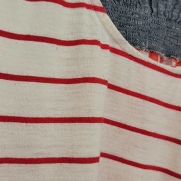 One September denim red white tank top - Picture 12 of 15